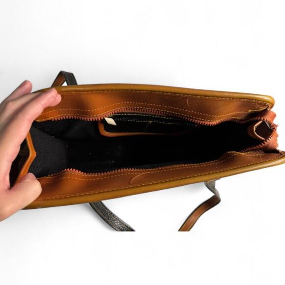 Vintage brown and black leather - Picture 4 of 8